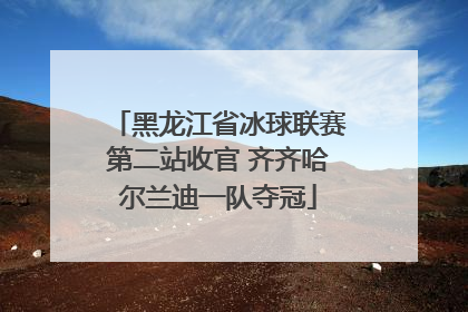 黑龙江省冰球联赛第二站收官 齐齐哈尔兰迪一队夺冠