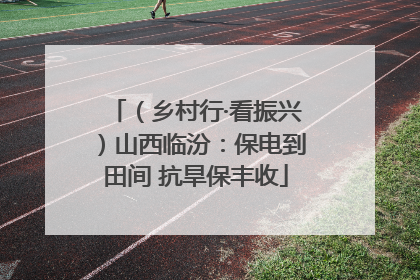 （乡村行·看振兴）山西临汾：保电到田间 抗旱保丰收
