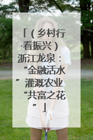 （乡村行·看振兴）浙江龙泉：“金融活水”灌溉农业“共富之花”