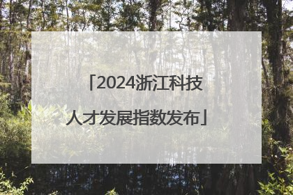2024浙江科技人才发展指数发布