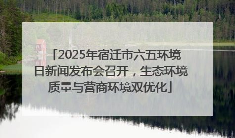 2025年宿迁市六五环境日新闻发布会召开，生态环境质量与营商环境双优化