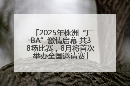 2025年株洲“厂BA”激情启幕 共38场比赛，8月将首次举办全国邀请赛