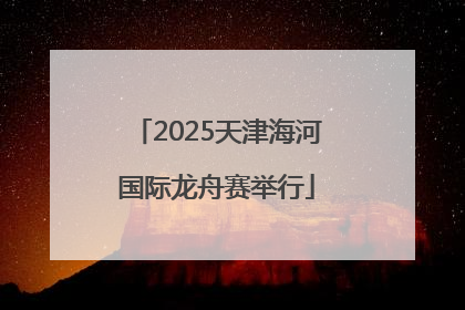 2025天津海河国际龙舟赛举行