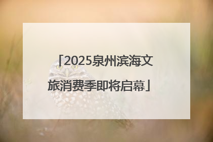 2025泉州滨海文旅消费季即将启幕