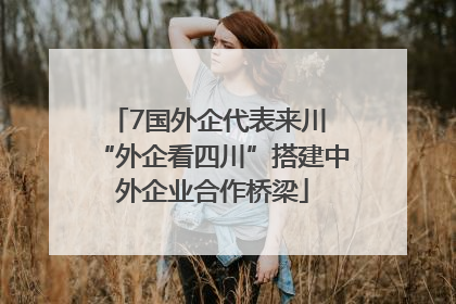 7国外企代表来川 “外企看四川”搭建中外企业合作桥梁