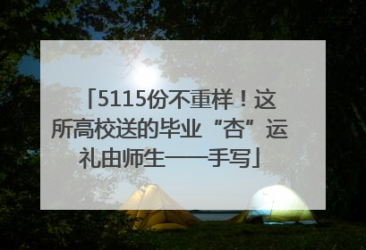 5115份不重样！这所高校送的毕业“杏”运礼由师生一一手写