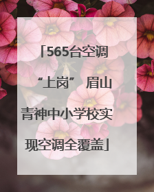 565台空调“上岗” 眉山青神中小学校实现空调全覆盖