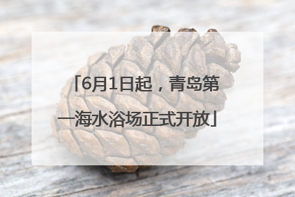 6月1日起，青岛第一海水浴场正式开放