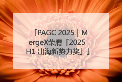 PAGC 2025｜MergeX荣膺「2025 H1 出海新势力奖」